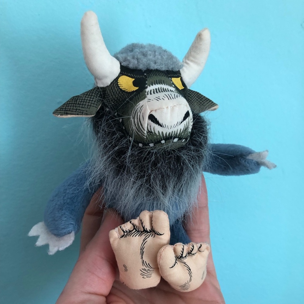 Where The Wild Things Are Bernard Crocodile Creek Plush Toy 6" miniature bull